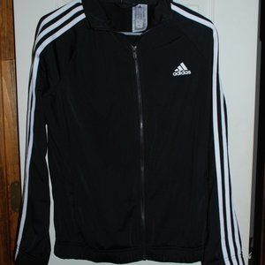 Black Adidas Zip-Up Jacket